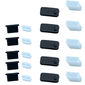 USB�J�o�[ �[�q�ی�L���b�v �h�o �h�� �V���R���� 20�Z�b�g Type-C USB-A�Ή� �R�l�N�^�J�o�[ �|�[�g�ی� �� ������