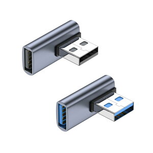 USB�ϊ��A�_�v�^ L�� 90�x 2�Z�b�g USB Type-A �I�X ���X �����R�l�N�^ �����f�[�^�]�� 10Gbps �}���[�d 5V 3A ���^ �y�� �A�_�v�^�[
