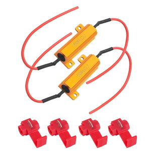 �d���p�[�c ��R�� 12V 50W 6�� 2�Z�b�g �n�C�t���h�~ �L�����Z���[ LED�o���u�p �N�C�b�N���C���[�N���b�v�t�� ���M �q�[�g�V���N �G���N�g���^�b�v �z���ڑ� �ėp�f�R�[�_