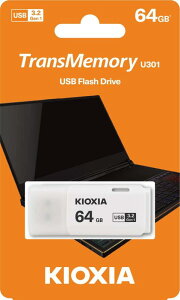 64GB USB USB3.2 Gen1 KIOXIA LINVA TransMemory U301 Lbv zCg COe[ LU301W064GG4