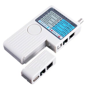 LAN�l�b�g���[�N�P�[�u���e�X�^�[ 4in1 �P�[�u���`�F�b�J�[ ���ʊm�F RJ11 RJ45 USB BNC�Ή� �l�b�g���[�N�e�X�^�[ �����@