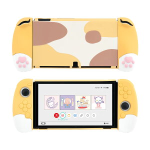 �Q�[���@�p�ی�P�[�X �J�o�[ Nintendo Switch OLED�Ή� �ϏՌ� �V���R���f�� �l�ԍH�w�݌v ���E�ȒP ���h�~ ����h�~ ���K�ȃO���b�v�� �Q�[���@�{�� Joy-Con�Ή� �J�o�[ �_� �Ռ��z�� �y�� ��