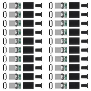 USB Type-C �R�l�N�^ 24�s�� �I�X �v���O �ϊ� �A�_�v�^�[ �u���b�N ���f�� PC�{�[�h�t�� 5Gbps �f�[�^�]�� ���o�[�V�u�� �g�ݗ��Ď� 3.0mm SR �n�E�W���O�J�o�[�t��