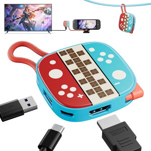 �e���r�o�̓h�b�N �ϊ��A�_�v�^�[ 4K�Ή� USB3.0�|�[�g���� 3in1 �y�� ���^ HDMI�ϊ� TV���[�h �[�d���[�h�Ή� �����^�ѕ֗�