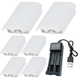 ゲームコントローラー用 バッテリーカバー 交換用パーツ 電池ボックス蓋 10個セット ホワイト ABS樹脂製