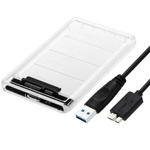 HDD�P�[�X 2.5�C���` SATA HDD SSD �h���C�u�P�[�X USB 3.0 �P�[�u���t 7mm 9.5mm �Ή� 2TB�܂�