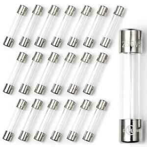 20pcs 6x30 6.4mmx30.3mm 5A 125V 250V �K���X�J�[�g���b�W�`���[�u�q���[�Y �����^