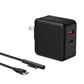 ノートPC充電器 USB-C USB-A 急速充電器 65W PD対応 折りたたみ式プラグ 1.5mケーブル付き PSE認証済み 互換品