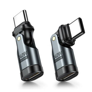 USB-C �ϊ��A�_�v�^ PD240W 180°��]�y2�Z�b�g�z�^�C�vC �ϊ��A�_�v�^ �}���[�d�� �f�[�^�]���� ��MacBook Pro/Phone15/15 Pro/Galaxy/Google Pixel�Ή�