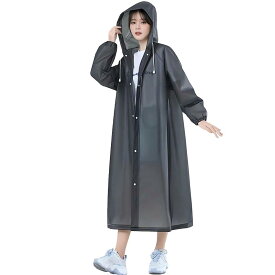 [JUJUGO] レインポンチョ 自転車用 カッパ 男女兼用 リュック対応 通勤 通学 防災 アウトドア キャンプ 野外フェス 防水 撥水 長丈 アウトドア用