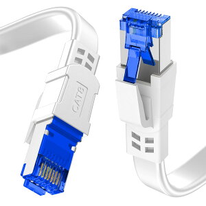 LAN�P�[�u�� 20m �J�e�S��8 �t���b�g RJ45 �R�l�N�^ �C�[�T�l�b�g�P�[�u�� �z���C�g