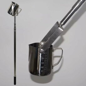 振り子式水サンプリングカップ 伸縮式ロッド付き ステンレス製水サンプリングバケツ 河岸用
