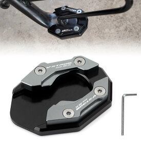 バイク サイドスタンド プレート オートバイ サイドブラケットパッド アルミニウム合金 CNC キックスタンド ワイドタイプ 沈込防止 キックスタンド プレート エクステンション プレートパ