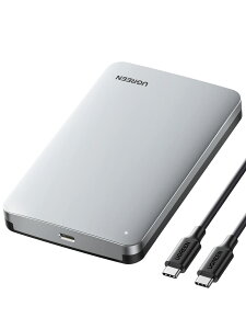 2.5�C���` HDD SSD �P�[�X USB Type-C 3.1 Gen 2�ڑ� SATA 3.0 UASP�Ή� 6Gbps�����]�� �O�t���P�[�X 6TB�e�ʂ܂� 9.5mm 7mm�� �A���~�� �H��s�v�̊ȒP�g�ݗ��� Windows mac OS Linux�Ή� USB C-C�P�[�u���t�� 2.5�^��