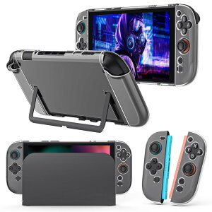 Switch 2 �P�[�X �h�b�N�Ή� Joy-con�J�o�[ �N���A�P�[�X ���̎��݌v PC+TPU�� �ϏՌ� ����~�� ���h�~ �S�ʕی� �戵�ȒP �y�� Clear