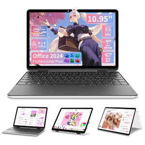 �m�[�g�p�\�R�� Office 2024 ���� Windows11pro 10.95�C���` 2in1 �m�[�g�p�\�R�� �^�b�`�p�l�� �m�[�gpc �y�� 360°��]�\ 1920x1200 16GB DDR4 �킸��942g 200���J������f WIFI BT 4.2 Type-C ���{��L�[�{�[�h�J