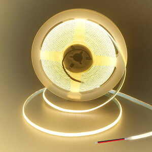 5-24V COB �X�g���b�v���C�g �x�A���C���[ 5M �����F3000K 400LEDs/M CRI90 �d�C���b�L���ʃp�l�� 10W/M �h���s�� ����DIY�p