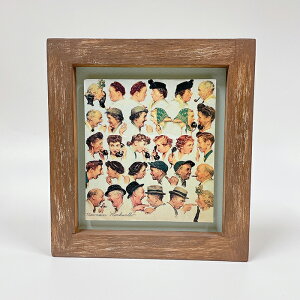 【NORMAN ROCKWELL 】ノーマン・ロックウェル【ゴシップ】ポストカード額装