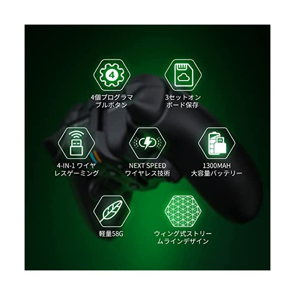 Xbox Series X|Sコントローラー用背面ボタンアタッチメントXbox Series用背面パドル, マクロ 連射 オンボード切替 Windows PC Switch Xbox Series X|S Xbox One日本語取扱説明書（ARMOR