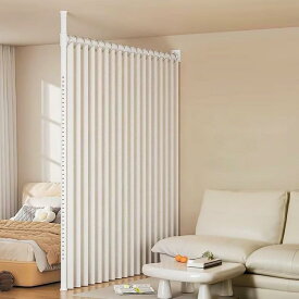 つっぱり式 間仕切り 部屋の間仕切り パーテーション カーテンポール 部屋仕切り 間仕切りつっぱり棒 パーテーション突っ張り棒 カーテンレール 自立式