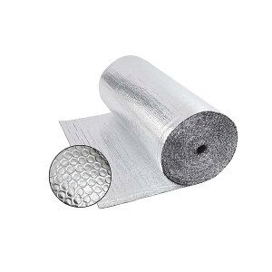 遮熱シート 断熱マット 両面 アルミ箔 断熱シート 家庭用 断熱材 屋根 遮熱シート 屋根裏断熱マット 暖房器具保温 厚さ5mm 自己接着 切断可能 ロフト、床、壁、