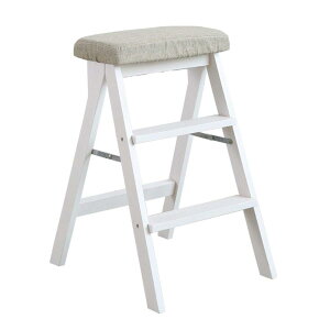 ステップスツール ハイスツールチェア 階段椅子席 ソリッドウッド折りたたみ脚立ステップスツールポータブル家庭用はしごチェアキッチンクリエイティブ多機能階