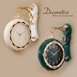 �Ǌ|���v Decorative Wall Clock �f�R���e�B�u�E�H�[���N���b�N�mDouble sided�n