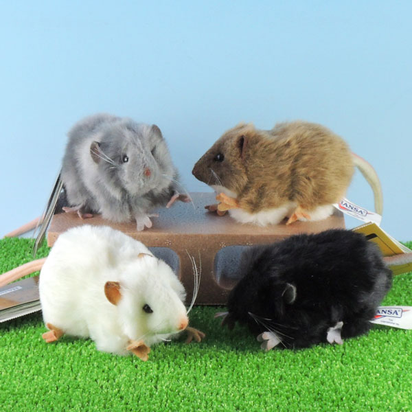 超リアルなぬいぐるみ HANSA ハンサ ぬいぐるみ 日本産 お気にいる 27 ネズミ