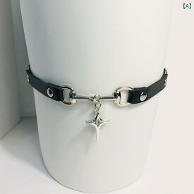 ガーターリング レッグベルト レッグリング 太もも アクセサリー y2k サブカル ゴスロリ パンク シンプル レザー ブラック