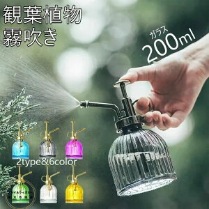 送料無料 観葉植物 霧吹き おしゃれ スプレー ミスト ガラス 高級感 じょうろ 水差し 園芸用霧吹き 園芸用品 持ち運びやすい ガーデニング 鉢植え 水やり 散水用品 散水 屋外室内庭園 ガラス