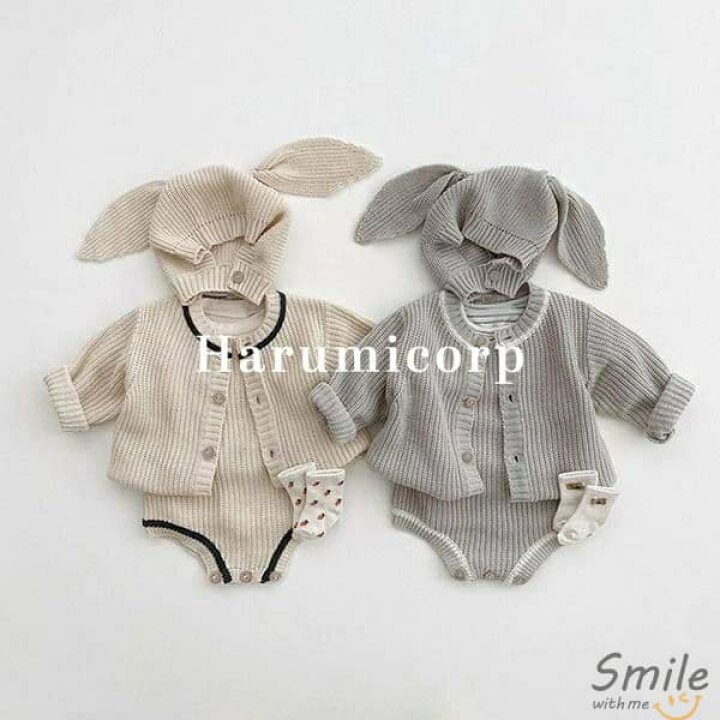 楽天市場】セットアップ キッズ ベビー服 3点セットロンパース 