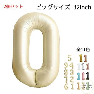 2個セット 数字バルーン 誕生日 0-9 バルーン 数字 風船 ナンバーバルーン 90cm パーティー 飾り付け 全11色 ゴールド シルバー ローズゴールド ピンク ブルー ブラック ブラウン グリーン ライ