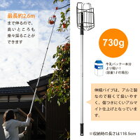 【9/15発売新商品】お庭の柿採りバスケット/柿取り棒/柿取り器/アーネスト株式会社/ArnestInc./