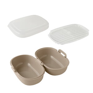 【10/1発売新商品】【公式店】おにぎりケース ホワイト ベージュ 食洗機OK お弁当 朝 時短 冷凍ご飯保存容器 電子レンジ おむすび うまいわん お米 おむすびケース【おにぎりがう米わん ホワ