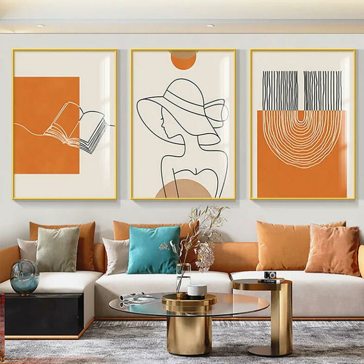 楽天市場】 おしゃれ 3枚セット ポスター 壁飾り インテリア フレーム 