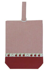 シューズ袋 りんご シューズ入れ シューズ袋 上履き 学校 幼稚園 小学校 受験 入園 入学 教室 ピアノ 塾 ギフト 入園祝い お祝い プレゼント 私立 私学 おしゃれ 上品