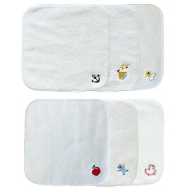今治タオル×スマイリッシュタオルハンカチ 3枚セット 20cm×20cm 買い回り 刺繍 新学期 お受験準備 幼稚園 保育園 入園 入学 おしゃれ かわいい ギフト プレゼント お祝い 人気 お揃い ふわふわ メール便