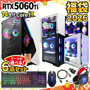 �V�tSALE�_5���܂Ō��艿�i�^2026�N���� 6�_�Z�b�g �V�i �Q�[�~���O�p�\�R�� windows11���� �f�X�N�g�b�vPC �p�\�R�� �Q�[�~���OPC GeForce RTX5060Ti ��14���� Intel Corei7 Windows11 ����SSD 500GB ������ 16GB e