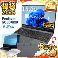 【楽天1位】ノートパソコン 新品 福袋 6点セット Intel Pentium GOLD 6500Y メモリ12GB SSD256GB Windows…