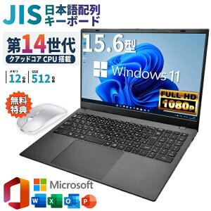 _11܂Ō艿i^y1000~OFFN[|LzyŒZzm[gp\R p\R Vi m[gPC officet 14 NAbhRA CPU N150 12GB SSD 512GB 15.6C` 15C` t