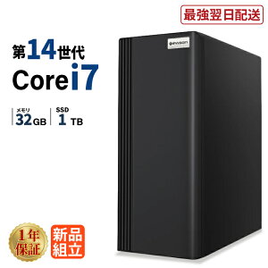 �_1���܂Ō��艿�i�^�f�X�N�g�b�v�p�\�R�� �V�i �����\ ��14���� Intel Corei7 14700F ������32GB SSD1TB Windows11 WPS Office�t�� ����ҏW �ݑ�[�N �T�N�T�N ���� �É� ���X�y�b�N �f�X�N�g�b�vPC �r�W