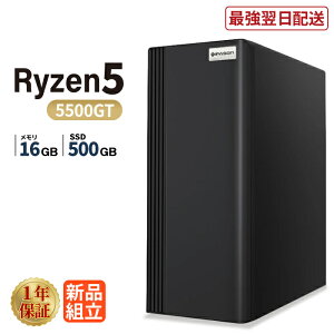 �f�X�N�g�b�v�p�\�R�� �V�i AMD Ryzen5 5500GT ������16GB SSD500GB Windows11 WPS Office�t�� ���� �ݑ�[�N �T�N�T�N ���� �É� ���X�y�b�N �f�X�N�g�b�vPC �r�W�l�X �I�t�B�X�Ɩ� ������� �f�X�N���[�N