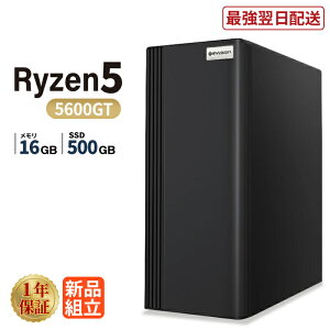 �f�X�N�g�b�v�p�\�R�� �V�i AMD Ryzen5 5600GT ������16GB SSD500GB Windows11 WPS Office�t�� ���� �ݑ�[�N �T�N�T�N ���� �É� ���X�y�b�N �f�X�N�g�b�vPC �r�W�l�X �I�t�B�X�Ɩ� ������� �f�X�N���[�N