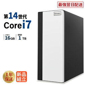 �_1���܂Ō��艿�i�^�f�X�N�g�b�v�p�\�R�� �V�i �����\ ��14���� Intel Corei7 14700F ������16GB SSD1TB Windows11 WPS Office�t�� ����ҏW �ݑ�[�N �T�N�T�N ���� �É� ���X�y�b�N �f�X�N�g�b�vPC �r�W