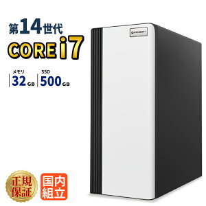 �f�X�N�g�b�vPC �f�X�N�g�b�v �p�\�R�� �r�W�l�X ��14���� Intel Corei7 14700F SSD 500GB ������ 32GB ���� ���� ���X�y�b�N �I�t�B�X�Ɩ� ������� �f�X�N���[�N ���掋�� �V�i