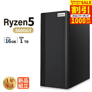 �_�X�[�p�[�Z�[������^�f�X�N�g�b�v�p�\�R�� �V�i AMD Ryzen5 5600GT ������16GB SSD1TB Windows11 WPS Office�t�� ���� �ݑ�[�N �T�N�T�N ���� �É� ���X�y�b�N �f�X�N�g�b�vPC �r�W�l�X �I�t�B�X�Ɩ� 