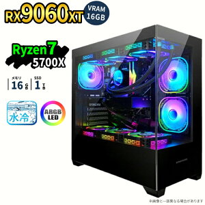 �_27���܂Ō��艿�i�^�y1000�~OFF�N�[�|���L�z�Q�[�~���OPC RX9060XT VRAM 16GB Ryzen7 5700X ������16GB SSD1TB Windows11 �f�X�N�g�b�vPC �ȈՐ��� ARGB �s���[���X ���_ Apex FF14 VALORANT Minecraft GTA�Ή� �z�M ����
