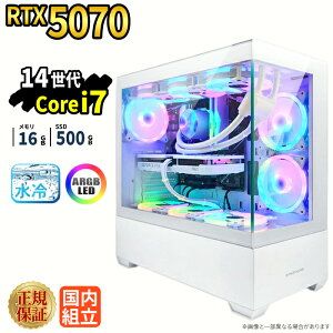 �_1���܂Ō��艿�i�^�y999�~OFF�N�[�|���L�z�Q�[�~���OPC �{�̂̂� RTX5070 Intel Corei7 14700F ������16GB SSD500GB Windows11 �f�X�N�g�b�vPC �ȈՐ��� ARGB �s���[���X�Ή� �z�M ����ҏW e�X�|�[�c 1�N�ۏ� 