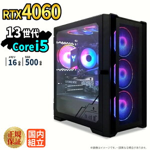 �V�i �Q�[�~���OPC �Q�[�~���O�p�\�R�� �f�X�N�g�b�v�p�\�R�� GeForce RTX4060 ��13���� Intel Corei5 Windows11 SSD 500GB ������ 16GB e�X�|�[�c �Q�[�� �f�X�N�g�b�vPC �p�\�R��