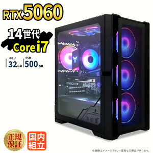 �_10���܂Ō��艿�i�^�y1000�~OFF�N�[�|���L�z�Q�[�~���OPC �Q�[�~���O�p�\�R�� �f�X�N�g�b�v�p�\�R�� GeForce RTX5060 ��14���� Intel Corei7 Windows11 SSD 500GB ������ 32GB e�X�|�[�c �Q�[�� �f�X�N�g�b�vP